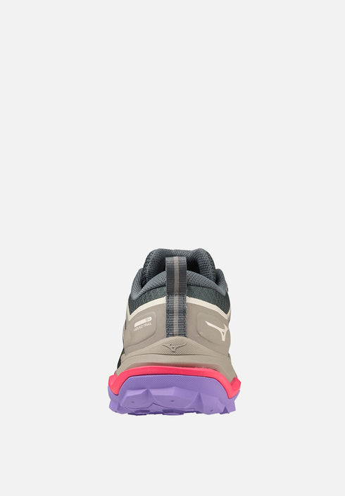 Mizuno Wave Ibuki 4 Womens - Ghost Gray/High-Vis Pink/Purple Punch
